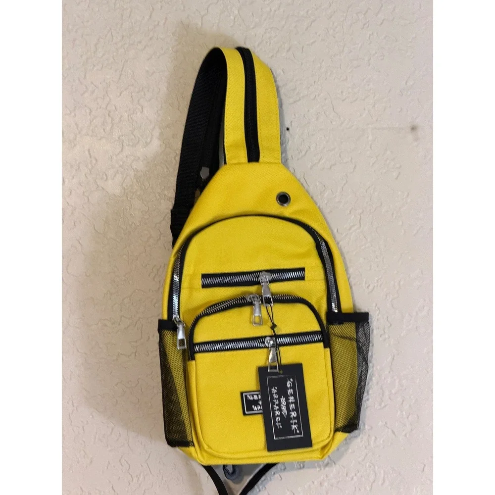 Generik Sling Bag Unisex O/S Yellow Crossbody Techwear NEW
